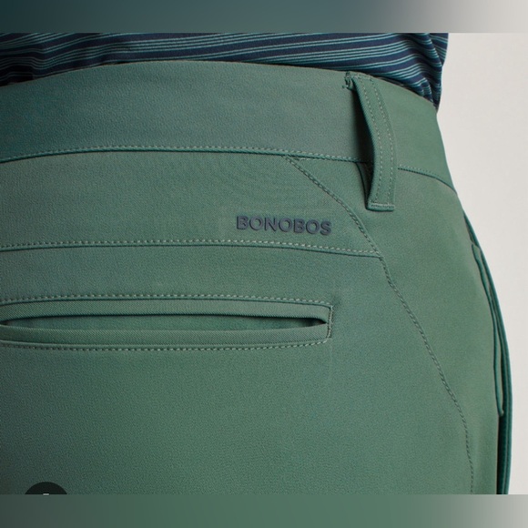 BONOBOS X JUSTIN ROSE GOLF PANTS VENTED GREEN NEW 32 X 34 ATHLETIC HIGHLAND TOUR - Picture 6 of 6